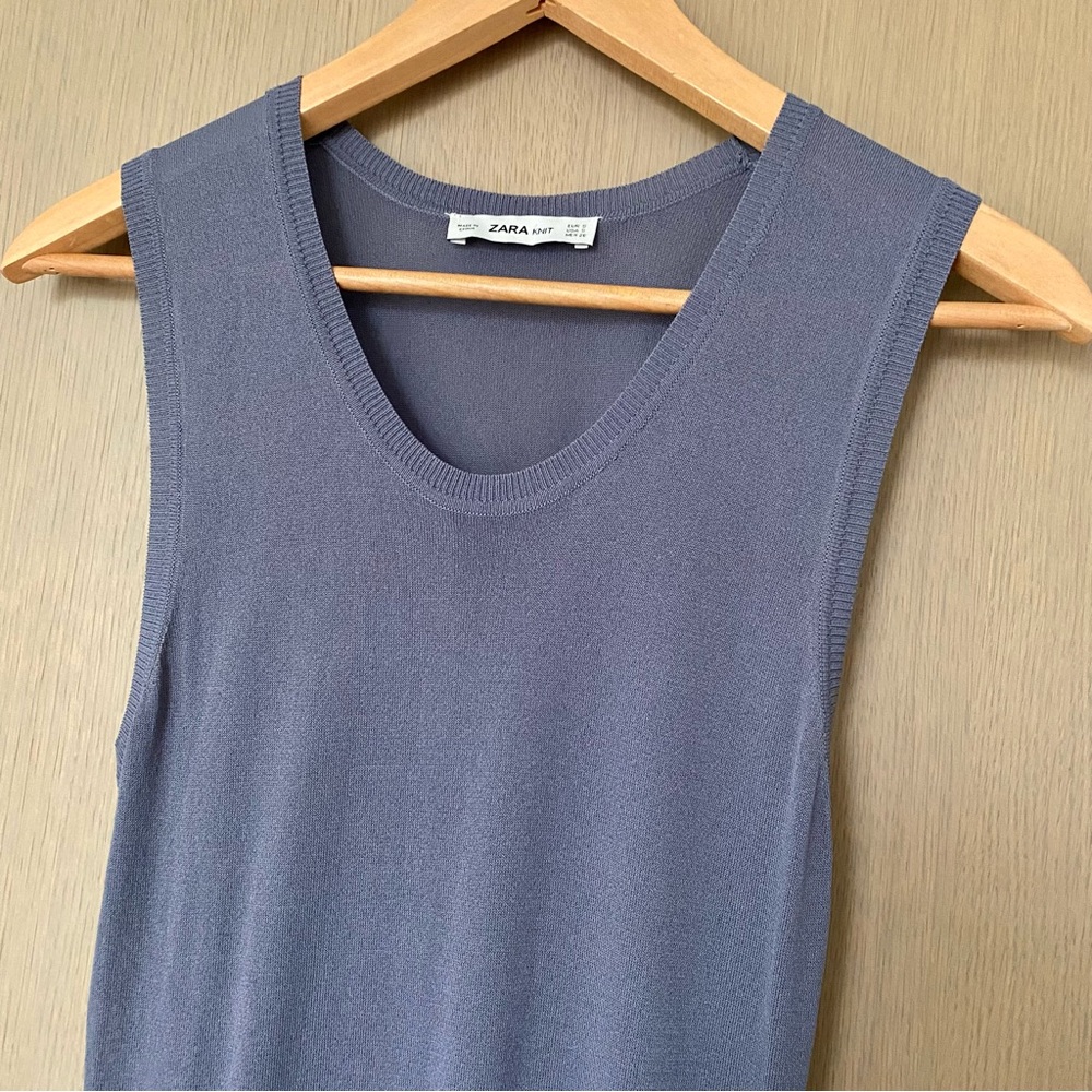 Zara knit scoop neck maxi dress - Picture 5 of 13